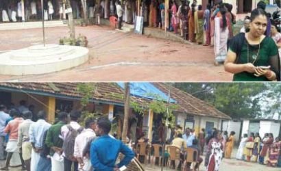 കേരളം: വോട്ടിങ് സമാധാനപരം; പലയിടത്തും രാവിലെ മുതൽ നീണ്ടനിര: