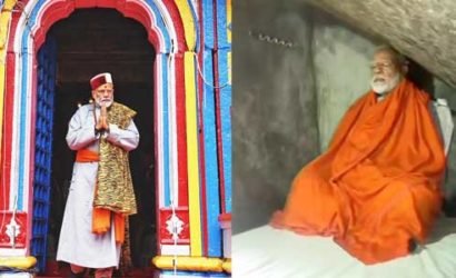 രുദ്രധ്യാനത്തിൽ മോദി , കേദാർനാഥ് ഗുഹയിൽ  മോദിയുടെ ഏകാന്ത ധ്യാനം: