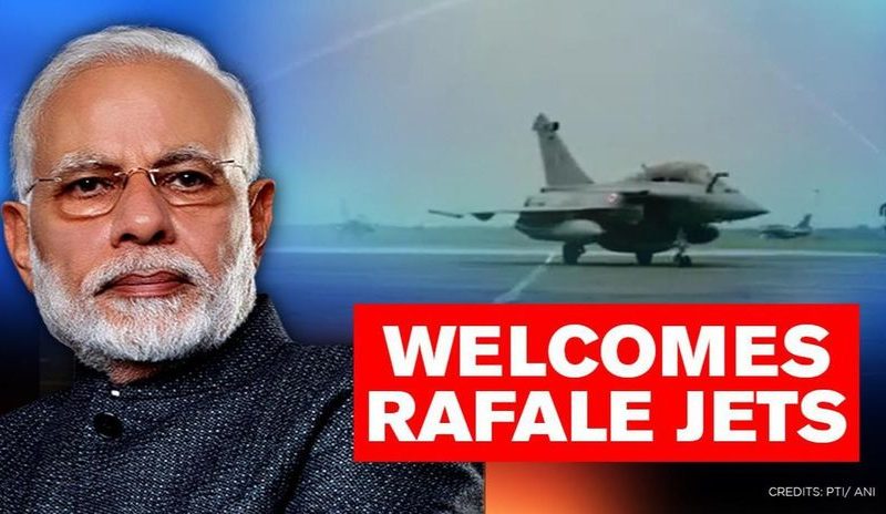 PM Modi Welcomes Five Rafale Jets To India With A Sanskrit Couplet After Touchdown :
