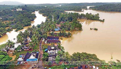 ദേശീയ ജല കമ്മീഷന്റെ  മുന്നറിയിപ്പ് ;കേരളത്തിൽ വെള്ളപ്പൊക്കത്തിന് സാധ്യതയെന്ന് :