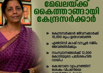 സാമ്പത്തിക മേഖലക്ക് കൈത്താങ്ങായി കേന്ദ്ര സർക്കാർ: