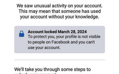 Kaladwani facebook Account Blocking :