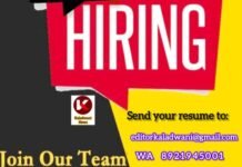 WE ARE HIRING MEDIA STAFF FOR KALADWANI NEWS & MEDIA